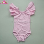 婴儿连体衣工厂-婴幼儿尺码白色荷叶袖按扣