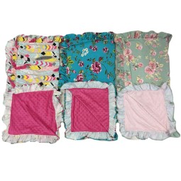 Fleece Blanket Factory - Super Soft Green Floral