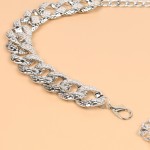 腰链供应商-厚重腰链金银可调牛仔裤链