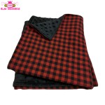 法兰绒毯工厂-超软绿色花卉荷叶边婴儿毯