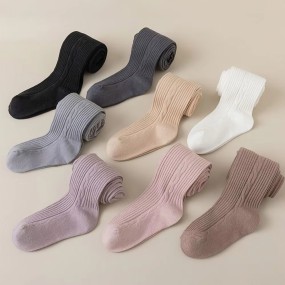 儿童紧身裤工厂-0-12岁女童罗纹针织连裤袜