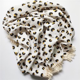Baby Blanket Supplier - Boho Leopard Floral