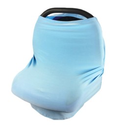 哺乳披肩工厂-弹性汽车座椅罩旅行喂养巾