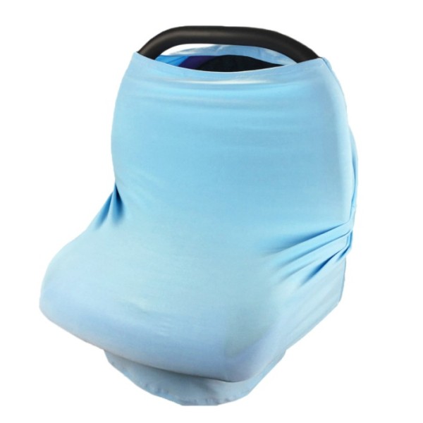 哺乳披肩工厂-弹性汽车座椅罩旅行喂养巾