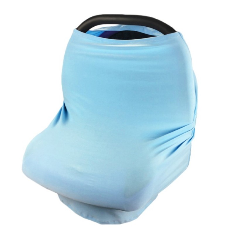 哺乳披肩工厂-弹性汽车座椅罩旅行喂养巾