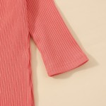 婴儿袍工厂-新生儿男女系结袍帽套装罗纹棉