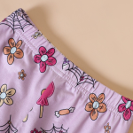 万圣节服装供应商-欧美女童长袖喇叭裤套装