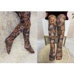 万圣节连裤袜供应商-女童万圣节南瓜蜘蛛