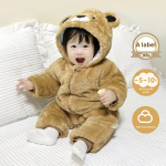 新生儿服装工厂-新生儿冬季连体衣动物图案