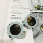 太阳镜供应商-高品质可爱花卉UV防护圆镜
