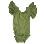 芭蕾舞连体衣生产厂家-义乌婴儿短荷叶袖连体衣