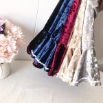 喇叭裤供应商-批发儿童服装女童荷叶边打底裤