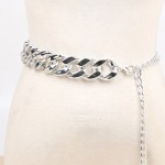 腰链供应商-厚重腰链金银可调牛仔裤链