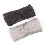 针织头带工厂-欧美风格弹性绒面保暖