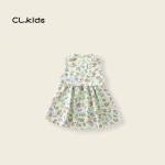 女童裙供应商-2025新款夏季女童柔软宽松碎花