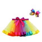 圣诞蓬蓬裙生产厂家-新款圣诞红绿薄纱裙