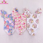 芭蕾舞连体衣生产厂家-批发短荷叶袖豹纹条纹