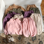 运动服生产厂家-秋冬婴儿加绒立领运动套装