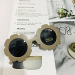 太阳镜供应商-高品质可爱花卉UV防护圆镜