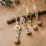 安抚奶嘴夹生产厂家-批发可定制向日葵夹