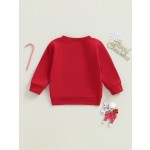 圣诞卫衣生产厂家-通用幼儿圣诞字母刺绣