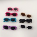 儿童太阳镜生产厂家-2025潮流Y2K窄椭圆