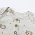 婴儿袍套装供应商-新生儿系结袍套装6个月棉质