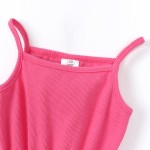 女童裙工厂-新款女童背带裙罗纹网纱公主裙