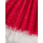 芭蕾舞裙生产厂家-精品女童薄纱舞裙星星装饰