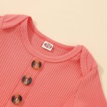 婴儿袍工厂-新生儿男女系结袍帽套装罗纹棉