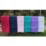 盖毯工厂-可定制名字轻质压花荷叶边盖毯