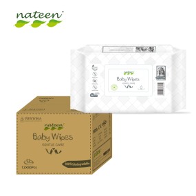 婴儿湿巾工厂 - 可定制80片洁肤湿巾