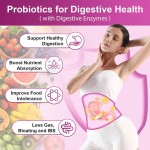 Private Package Probiotics Capsules Probiotics for Women Support UTI Health Immune System Capsules Enzymes & Prebiotics