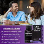 OEM Private Label Herbal Supplement Liver Detox Cleanse Capsules