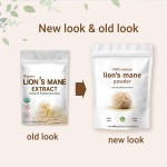 Lion's Mane Mushroom Powder Natural Polysaccharides Organic Lion's Mane Mushroom Extract 10:1 Supplement OEM Package