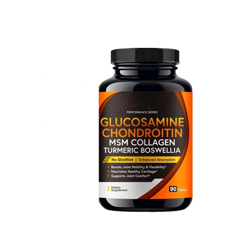 Glucosamine Chondroitin Tablets 60 Tablets with MSM Support Joint Health Supplement Energy Boost Glucosamine  Pills OEM Package