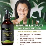 Private Label Moringa Oil Drops 60ml Premium Quality Organic Pure Moringa Seed Extract Rich in Antioxidants Moringa Oleifera