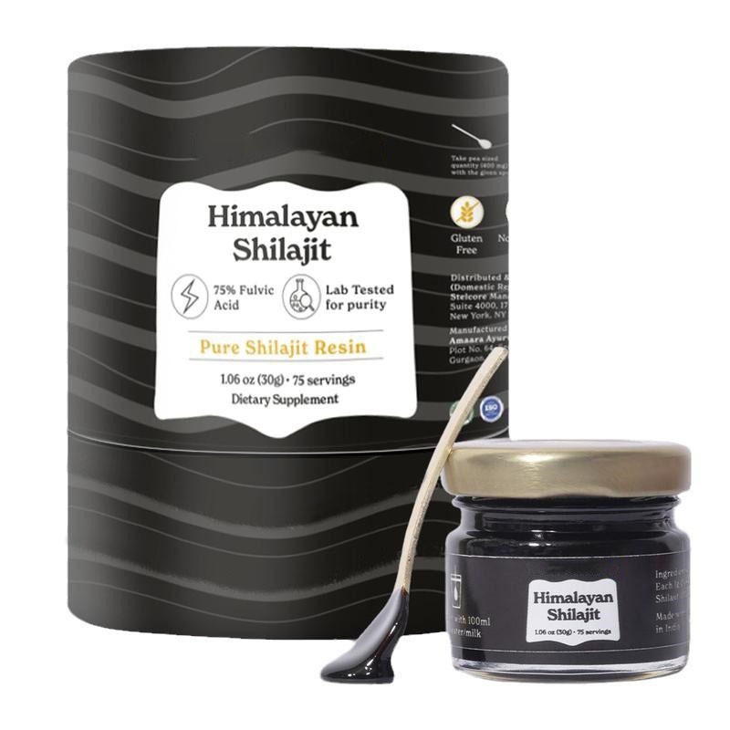 OEM/ODM 30G 50G Himalayan Shilajit 75% Fulvic Acid Pure Shilajit Resin Dietary Supplement