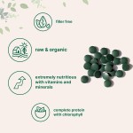 OEM Package  Organic Spirulina Tablets 60 Tables Rich in Vegan Protein Chlorophyll for Health  Supplement Full of Vitamins