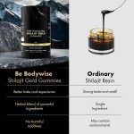 Paper Tube Package Shilajit Gummies Boost Energy with Ashwagandha Pure Himalayan 60 Gummies Per Tube Individually Wrapped
