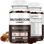 OEM Package Mushroom Gummies Supplements Complex 10 in 1 2500mg Mushrooms Gummiess with Lions Mane Reishi Mushroom for Memory