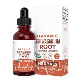OEM Package 30ml Ashwagandha Drops Organic Pure Ashwagandha Root Drops Natural Health Supplement Vegan