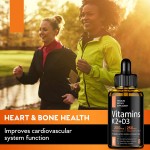 OEM Package Health Support Vitamin K2+D3 Drops Supplements Formulated with Coconut Oil Immunity Support Private Labels
