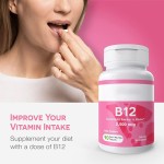 OEM Private Label Vitamin B12 Tablets Red Cherry Flavor B12 Vitamins Pills Supplement Support Whole Body Health