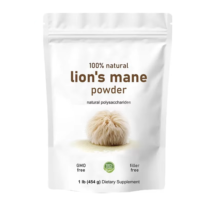 Lion's Mane Mushroom Powder Natural Polysaccharides Organic Lion's Mane Mushroom Extract 10:1 Supplement OEM Package