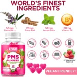 OEM Package PMS Gummies for Women with Dong Quai and Vitamin B6 Sugar Free  Health Supplement Vegan Private Label