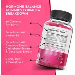 Female Hormonal Balance Gummies for Women with Dong Quai and Vitamin B6 Sugar Free Health Supplement Vegan Private OEM Package