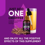 Private Label Licorice Drops 60ml Premium Quality Pure Licorice Root Rich in Antioxidants Lung Support