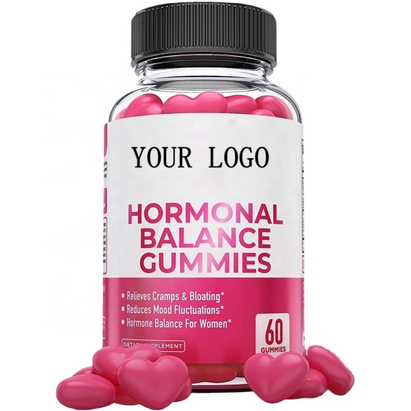 Female Hormonal Balance Gummies for Women with Dong Quai and Vitamin B6 Sugar Free Health Supplement Vegan Private OEM Package