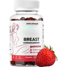 OEM/ODM Breast Gummies Strawberry Flavor Hot Selling Nutritional Supplement Breast Enhancement Gummy Increases Breast Size